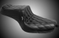 Preview: LePera, TailWhip 2-Personen-Sitzbank. Double-Diamond-Muster, schwarz